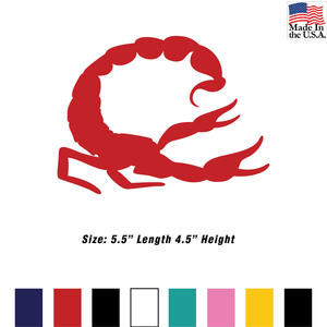 Scorpion Attacking High Performance Vinyl Decal Sticker Oracal 751C